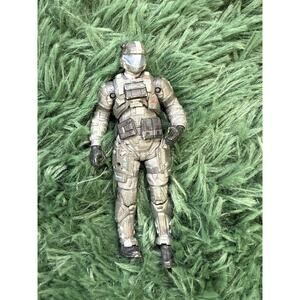 Halo Reach Spartan Military Action Figure McFarlane Toys 2011 Gray 4 Inch